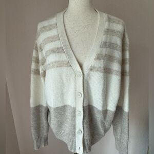New Bloomingdale’s Splendid Genevra stripe cardigan sz M